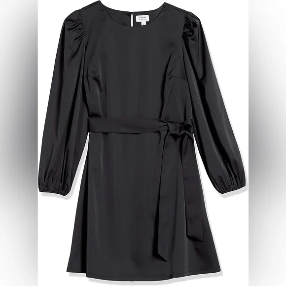 The Drop - Women's Belted Silky Stretch Dress - XL - Picture 6 of 11